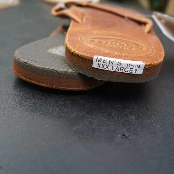 NWT Rainbow sandals for men in Tahitian Tan color Size XXXL (13.5-15) main image 7